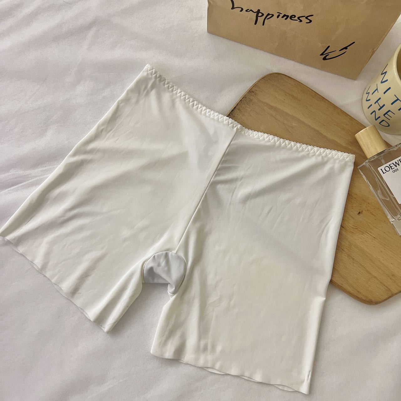 Verano Delgado fresco de seda de hielo sin costuras ligero transpirable anti-exposición diaria básica ropa interior de seguridad para mujeres