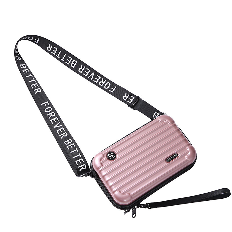 Nuevo equipaje pequeño bolso de las mujeres crossbody de gran capacidad de hombro multifuncional Mini maleta caja de monedas bolsa caso duro