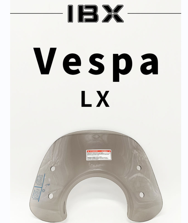 Suitable for Piaggio Vespa Modified Lx125 Windshield S125 Windscreen Upgrade Sun Protection Heightened Wind Shield