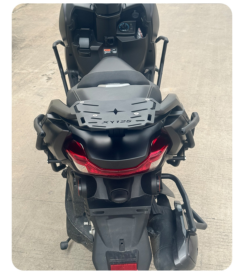 Suitable for Yamaha Xingying 125 Carbon Steel Bumper Exhaust Bar Tailstock Motorcycle Bumper Anti-Collision Modification Accessories