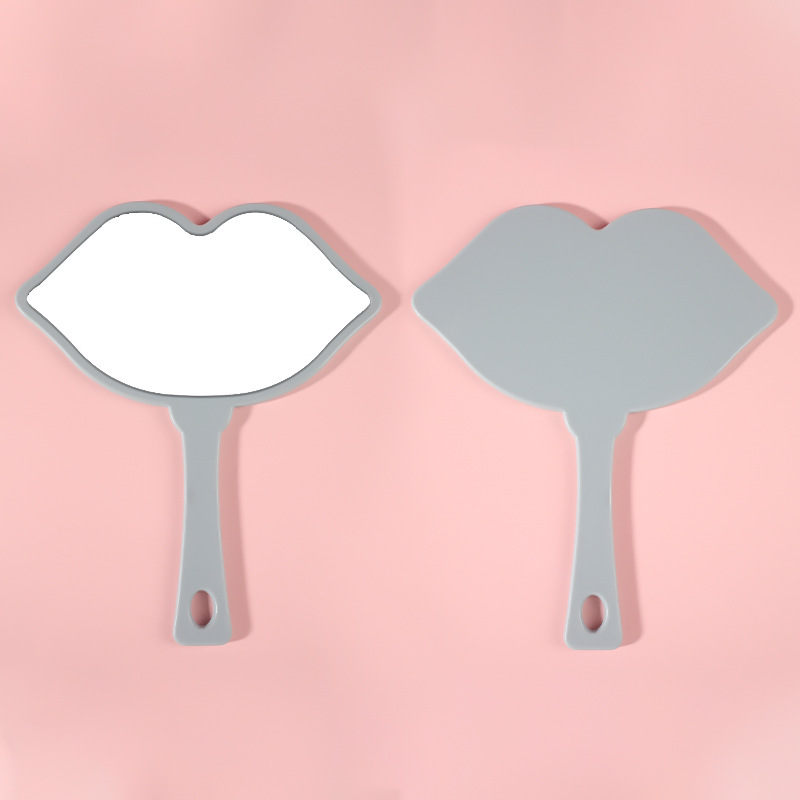 Espejo de maquillaje de mano con mango personalizable con logo, espejo portátil para retoques, espejo pequeño DIY, espejo pequeño personalizado.