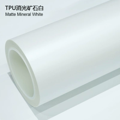 Satin Silk Surface Colorful Car — Auto Color Change Film - tpu-matt-ore-white-1524m15m