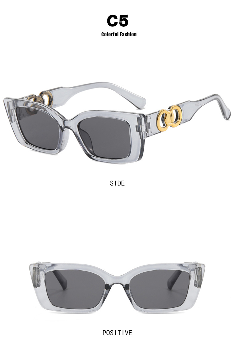 Simple Style Leopard Ac UV400 Protection Square Full Frame Women's Sunglasses display picture 3