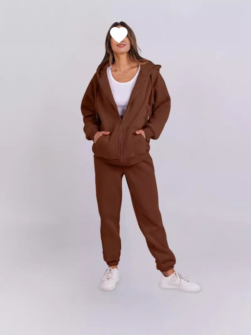 Felpa con cappuccio in pile stile coreano autunno inverno per donna, casual, ampia, con cappuccio, per coppia_voghion.com