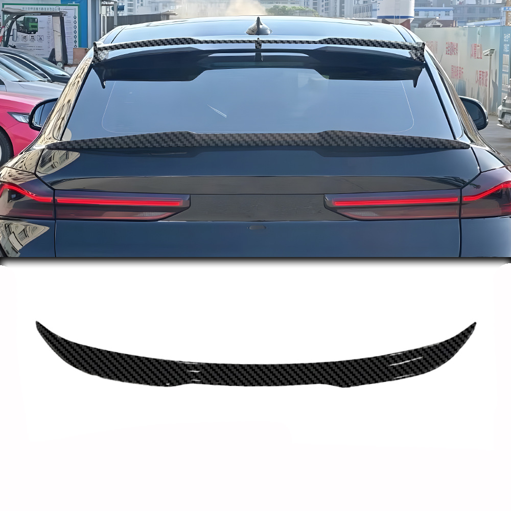 Suitable for BMW X6 rear spoiler G06, mid-wing spoiler for 19-26 models, made of ABS material, adhesive installation, non-destructive installation