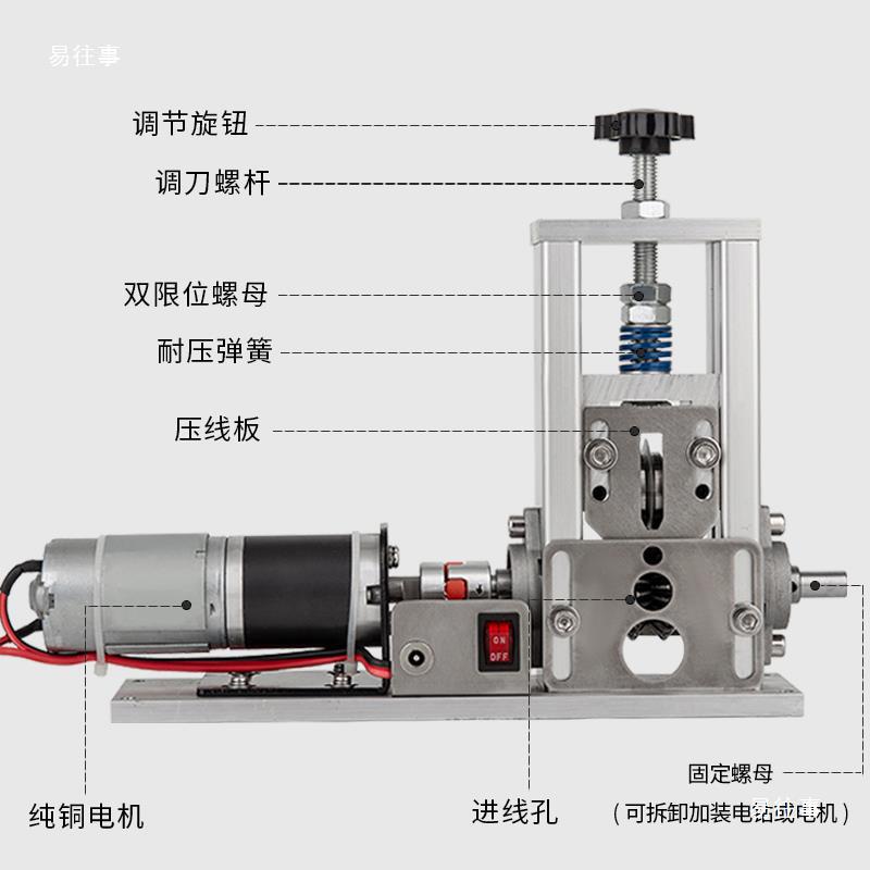 电缆剥线机裁线手摇剥线机剥皮机废铜线扒线去皮废电线自动c型