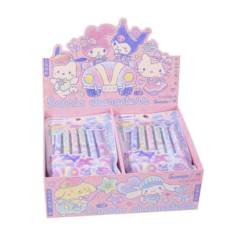 Hello Kitty, качественная черная быстрая сушка роллер-ручка