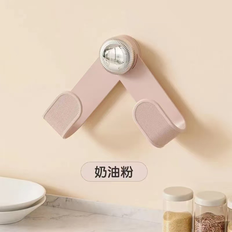 クリーム吸盤回転鍋蓋ラック壁掛け式まな板ラック穴なしキッチン収納ラック|undefined