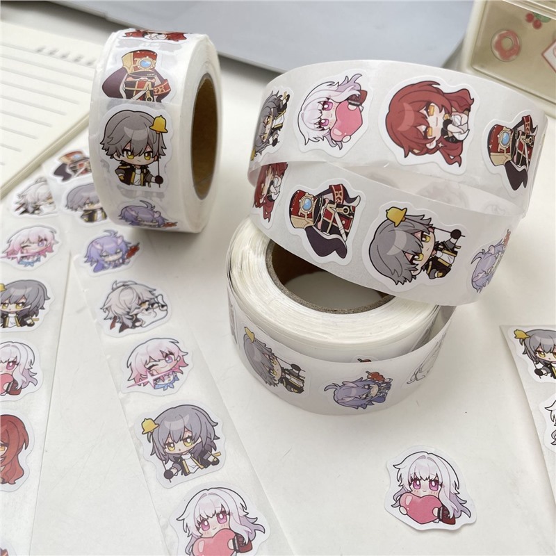 星穹铁道二次元可爱卷卷贴纸小红书同款手账贴封口贴胶带学生必备