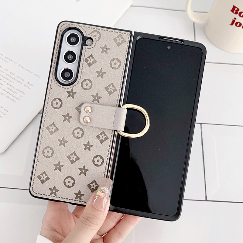 皮质zfold5左右折叠奢华时尚适用三星Zfold7手机壳w22手机壳f9000