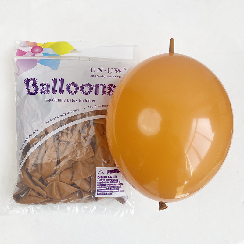 Globos con Cola de 10 Pulgadas para Fiestas, Color Sólido