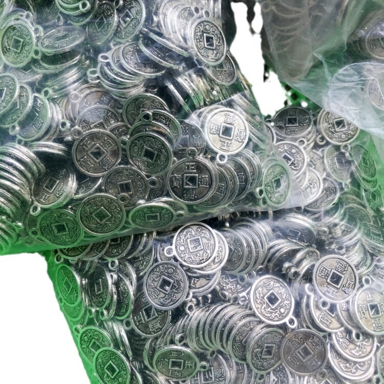 正徳通宝古銀銅銭小ペンダントレトロ銀部品アクセサリー銅銭アクセサリーペンダント430460|undefined