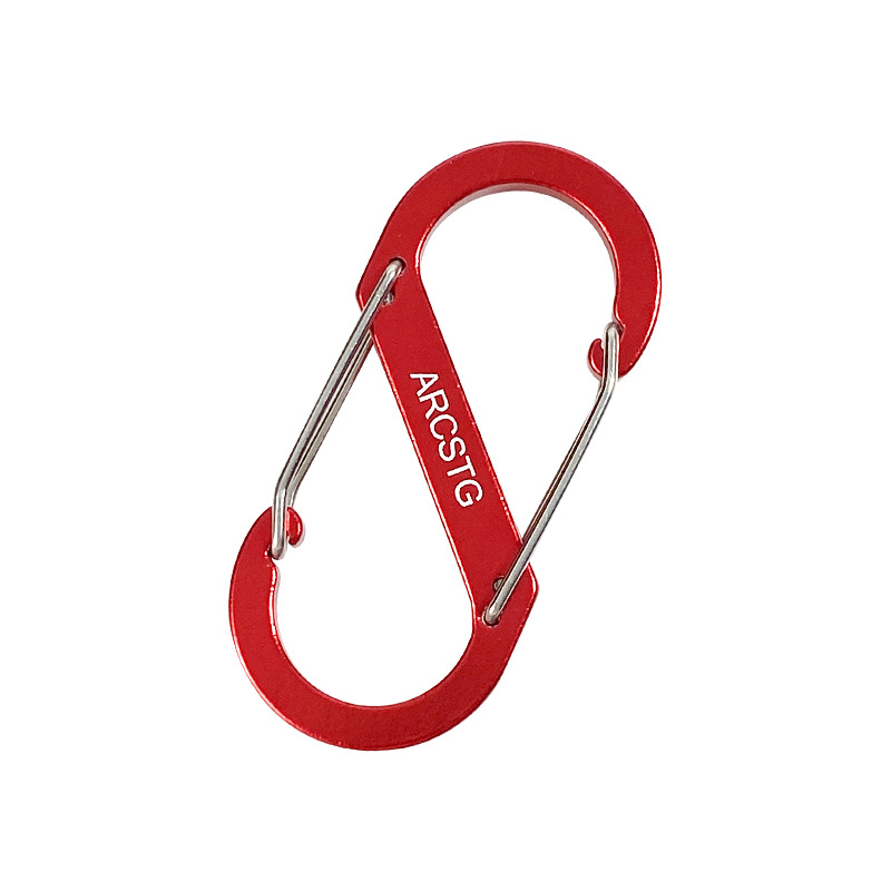 Outdoor S -shaped hook aluminum alloy 8 -character hiking buckle…