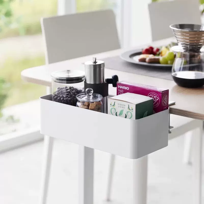 桌面侧边收纳盒 餐桌悬挂置物架 杂物调料遥控器钥匙多用途整理盒