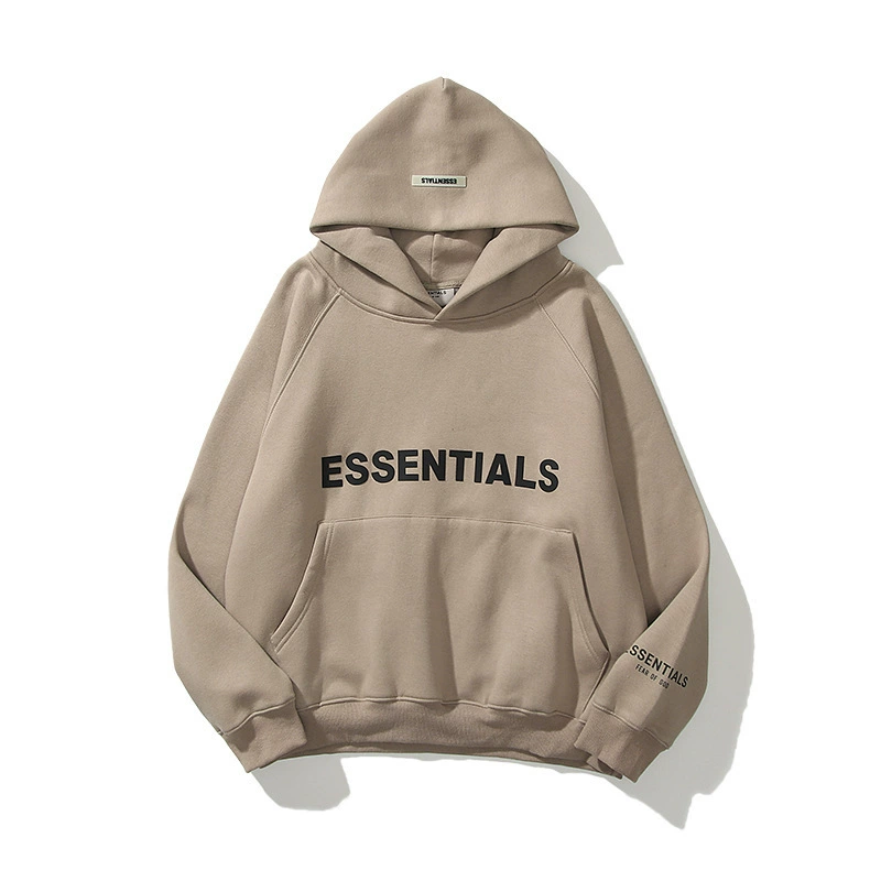 FEAR OF GOD двойная линия ESSENTIALS буква шапка двухслойная шапка втирание рукава для мужчин и женщин с бархатным свитер F
