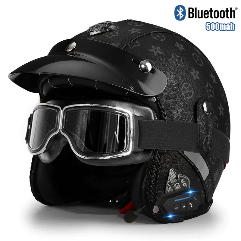 V 블랙 패턴 광장 복고풍 거울 블루투스