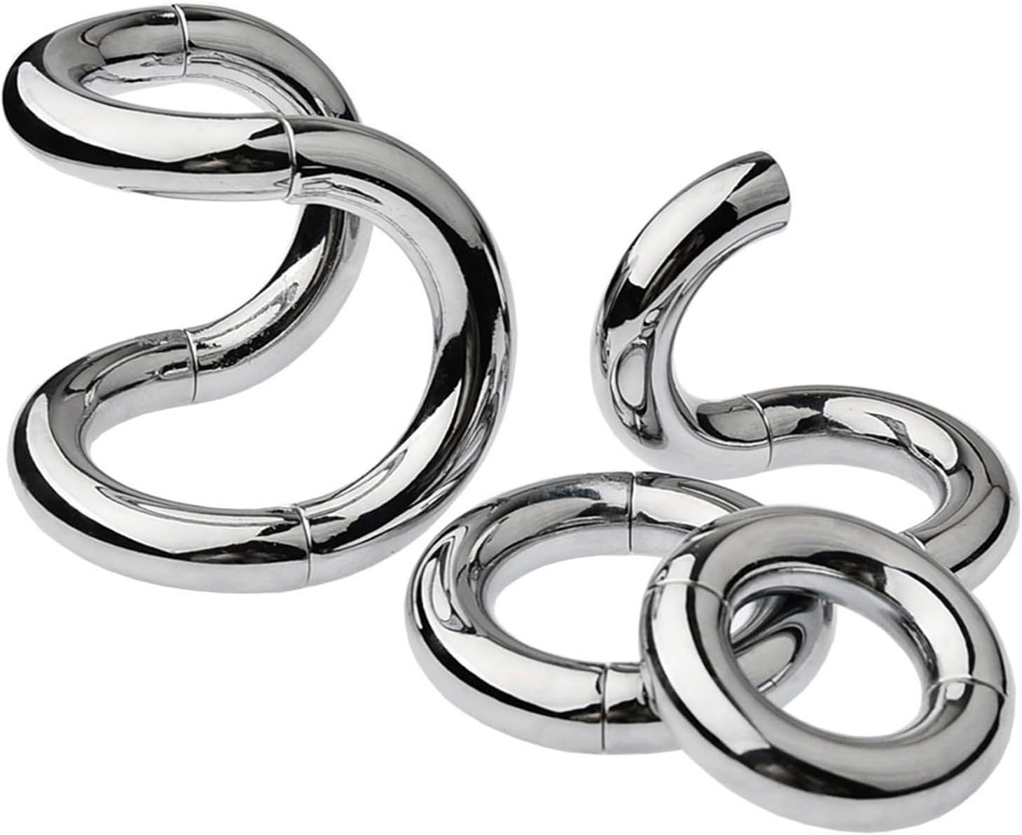 Metal Scrotum Weight Ring, 50mm Inner Diameter Zinc Alloy, Non-Vibrating — detail image 2
