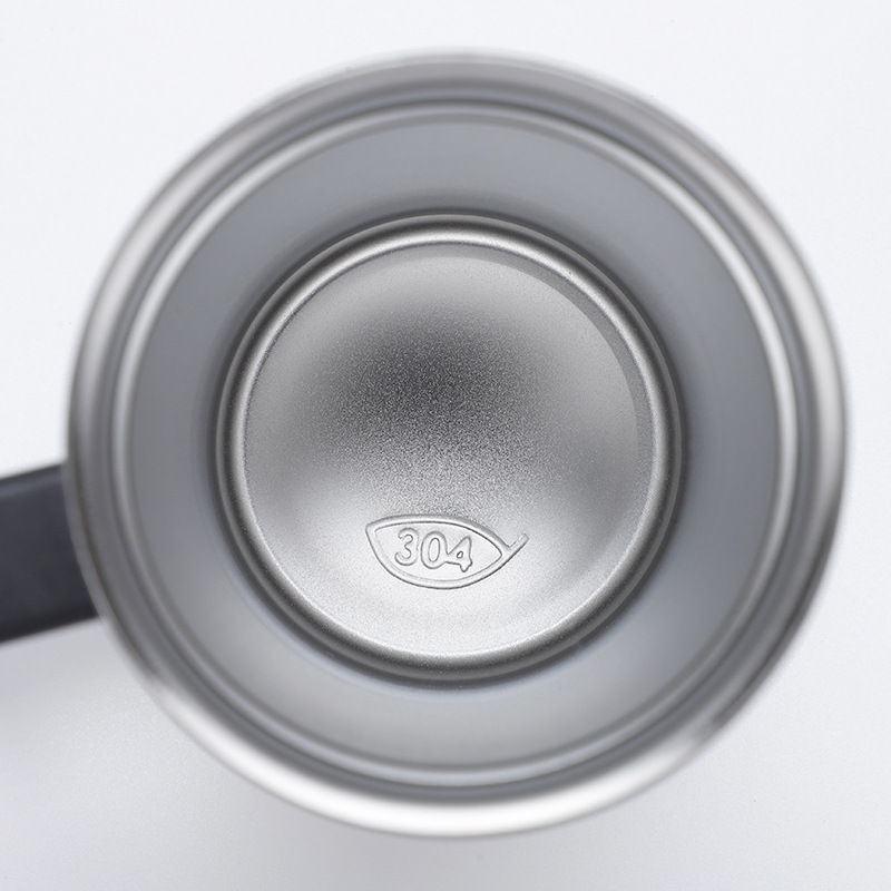 Suministro directo de comercio exterior 304 taza de vacío con mango de doble capa de vacío de acero inoxidable taza de agua de la Oficina taza de té
