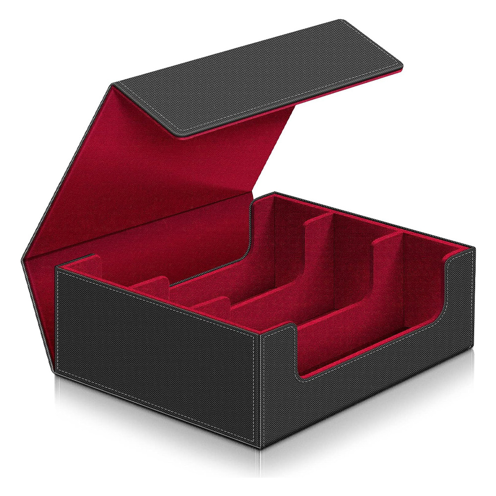 Tarjeta Caja de almacenamiento de tarjeta Caja de tarjeta magnética Caja de bolsillo Ptcg monstruo Bao Ke Meng cubierta caja tablero juego tarjeta de almacenamiento