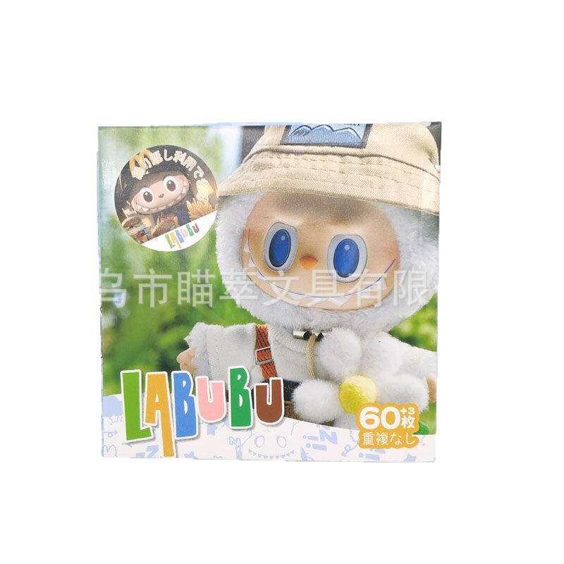 外贸泡泡玛特手账贴纸素材LABUBU可爱装饰贴画文具高颜值跨境批发|undefined