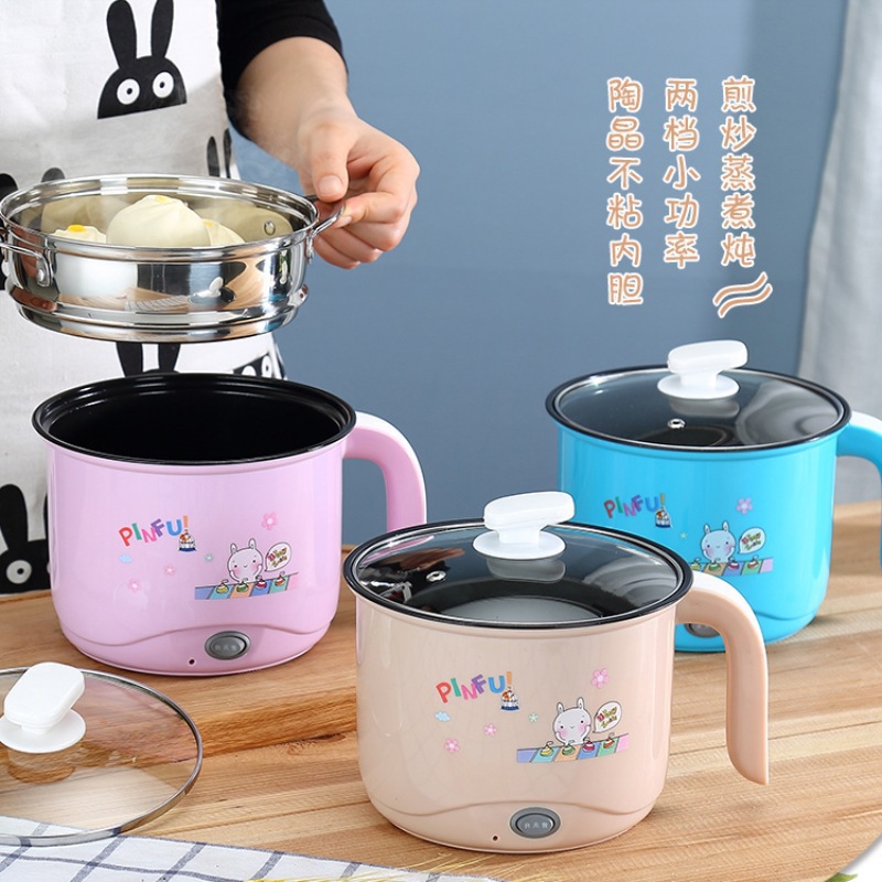Electric Cooker for 2 to 3 People, Small Mini Dormitory Rice Cooker for Steaming Rice and Cooking Noodles, Household Single-Person Rice Cooker