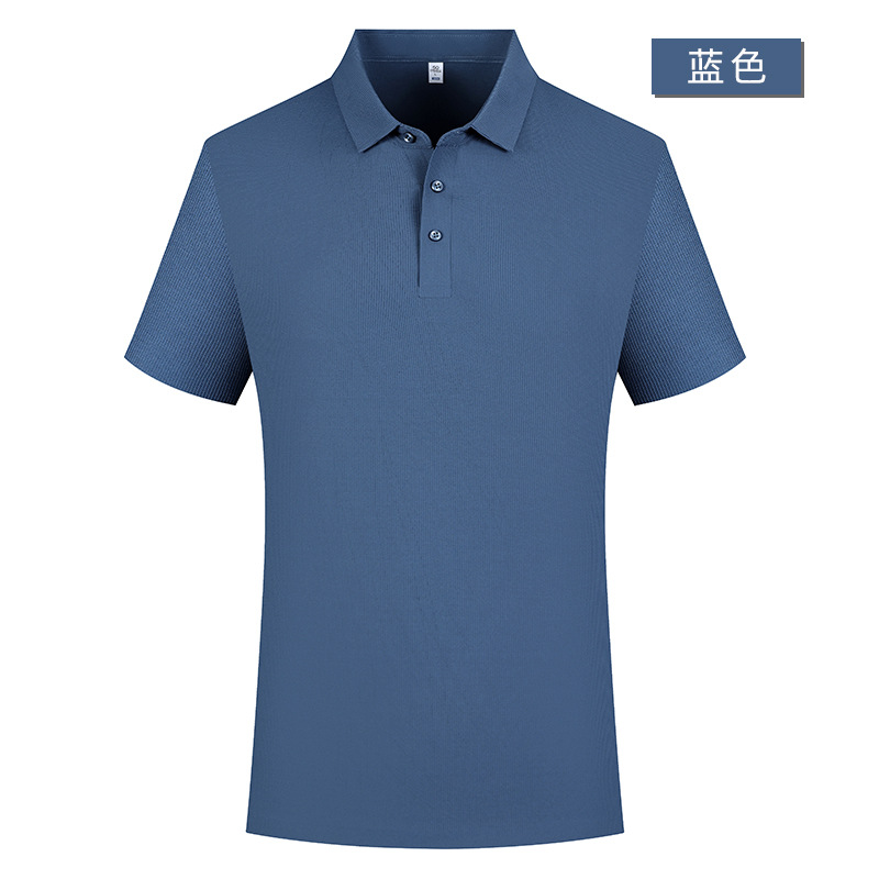 Nylon spandex adhesivo sin costuras 5A antibacteriano camisa de Polo de manga corta ropa de trabajo de verano personalizada ropa de trabajo impresa LOGOTIPO bordado