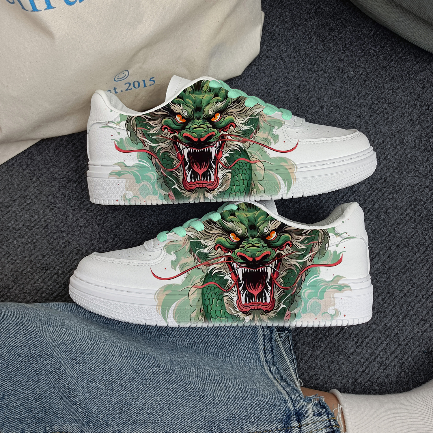 Warrior, white sneakers, shoelaces