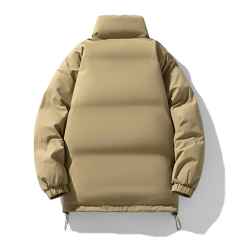 Stehkragen Herrenmantel Winter 2024 Neues Brot Amerikanische Trendmarke Baumwolljacke Paar-Outfit_voghion.com