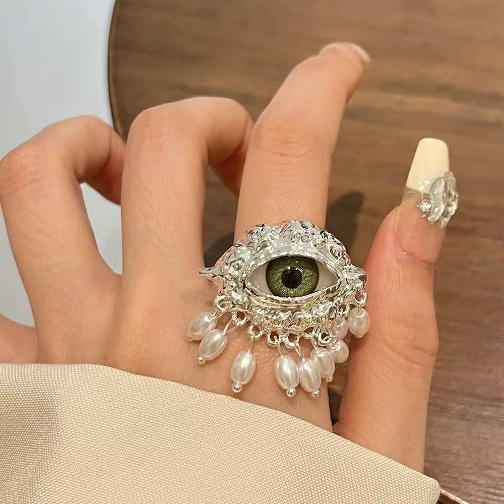 Devil's Eye Vintage Statement Ring For Women High-end Luxury_voghion.com