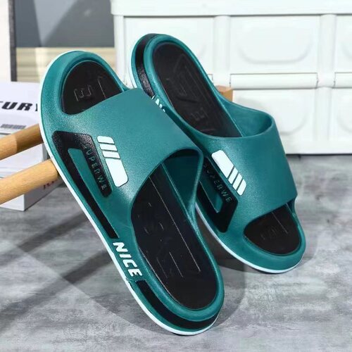 Trendy Fashion Men's Slippers 2024 New Home Interior Anti-Slip Bathroom Cooling Slippers for Men Summer Outdoor Wear