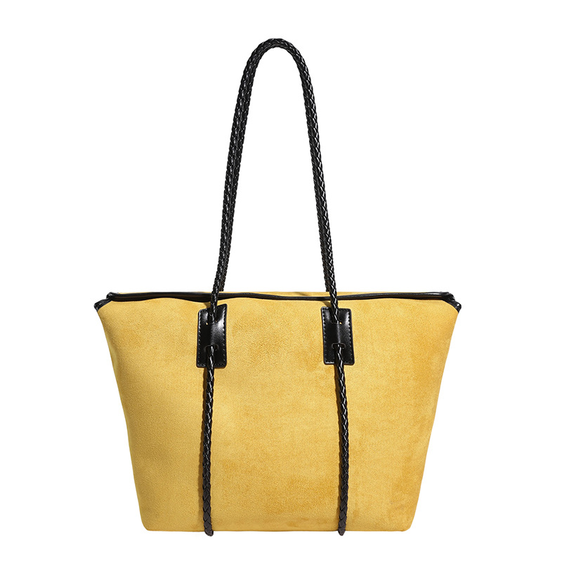 Bolsa de transporte de piel de ciervo de gran capacidad para mujeres nuevas sensaciones relajadas transfronterizas, lujosas y lujosas bolsas de hombro de moda