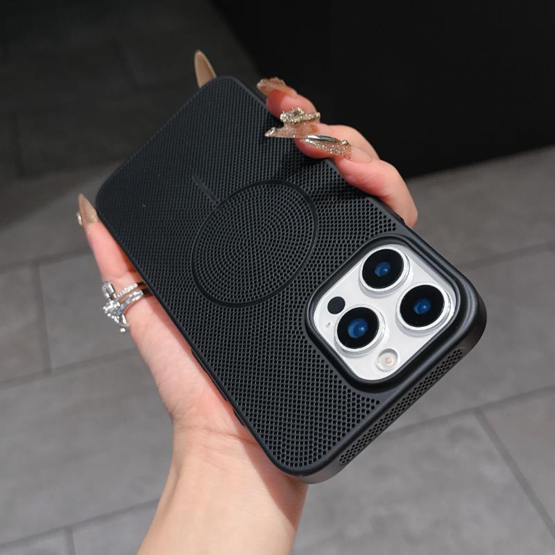 [검정색 + 얇은 원형 자기 흡입] 큰 구멍 - 벌집형 냉각 쉘