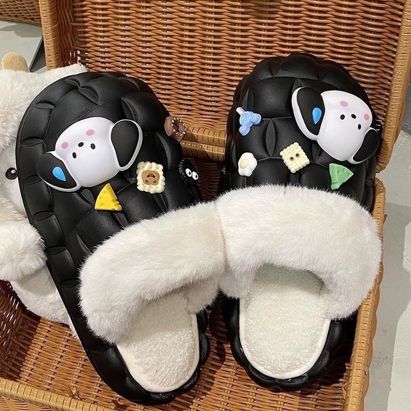 Зимние тёплые нескользящие тапочки для любимых