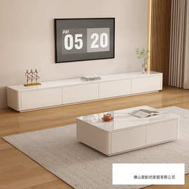 电视柜客厅家用现代简约小户型新款落地收纳储物一体茶几电视机柜