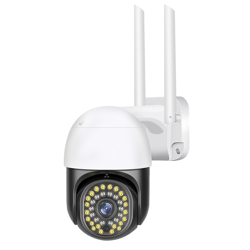 Cámara de Monitoreo Panorámica Doméstica WiFi ABS Impermeable para Exteriores e Interiores