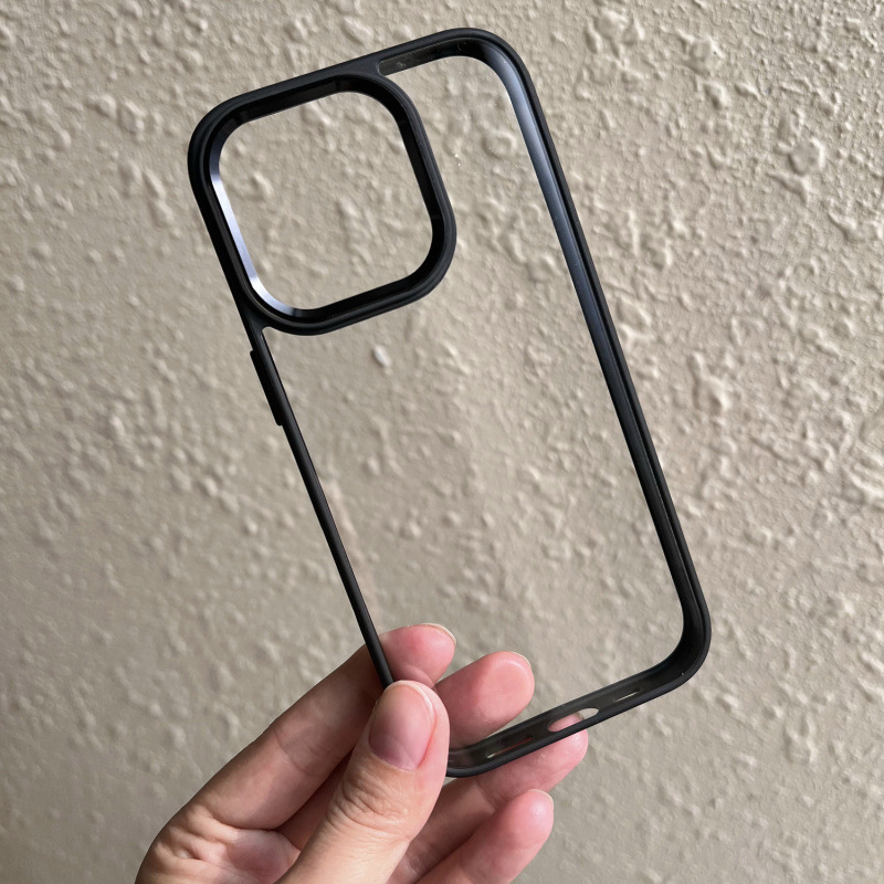 适用苹果17PROMAX手机壳凹槽滴胶素材壳子iphone15/16金盾壳金属|undefined