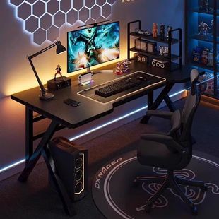 E-Sports Table, Simple Internet Cafe Game Desktop Computer Table, Internet Celebrity Live Broadcast Internet Cafe Table, Simple Home Office Desk