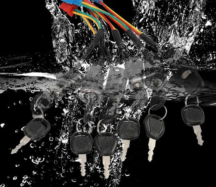 【Pack of 10】Electric Vehicle Ignition Locks Wholesale Power Locks Two-Wire Three-Wire Universal Small Medium Large Lock Accessories