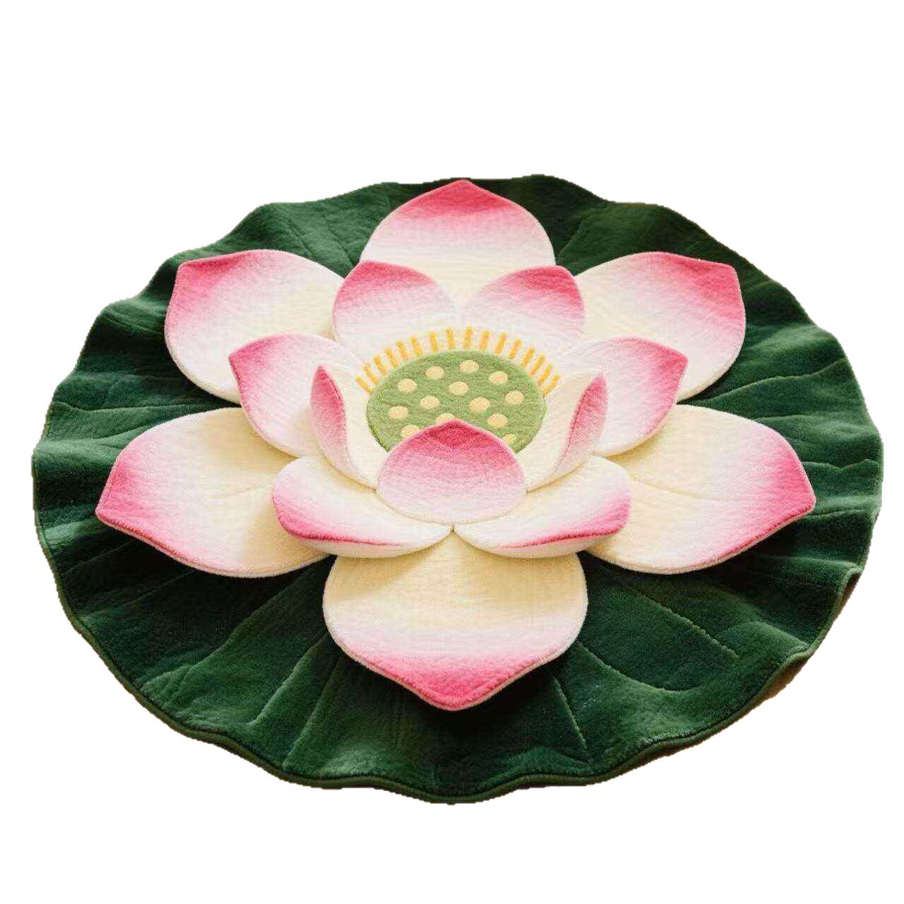 Nueva alfombra de sala de estar de loto chino, alfombra de mesa de té familiar de gran área, alfombra de cama de dormitorio fácil de cuidar