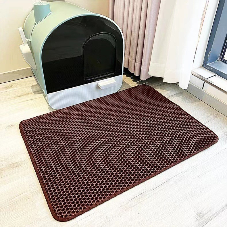 猫砂マット猫砂盆フィルター持ち出し防止猫砂超大型EVA二重ペット制御砂マット猫用品卸売り|undefined