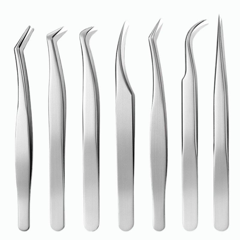High-Precision False Eyelash Tweezers, Eyelash Grafting Auxiliary Tools, Special Gold Feather Eyelash Curlers for Eyelash Makeup Artists