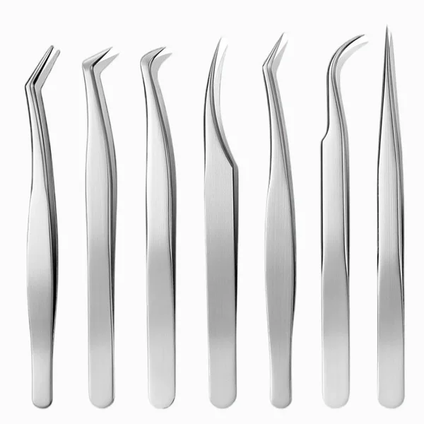 High-Precision False Eyelash Tweezers, Eyelash Grafting Auxiliary Tools, Special Gold Feather Eyelash Curlers for Eyelash Makeup Artists