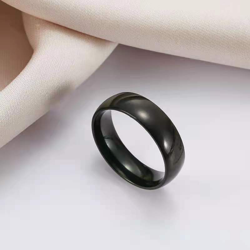 Wholesale Simple Style Solid Color Stainless Steel Rings display picture 2