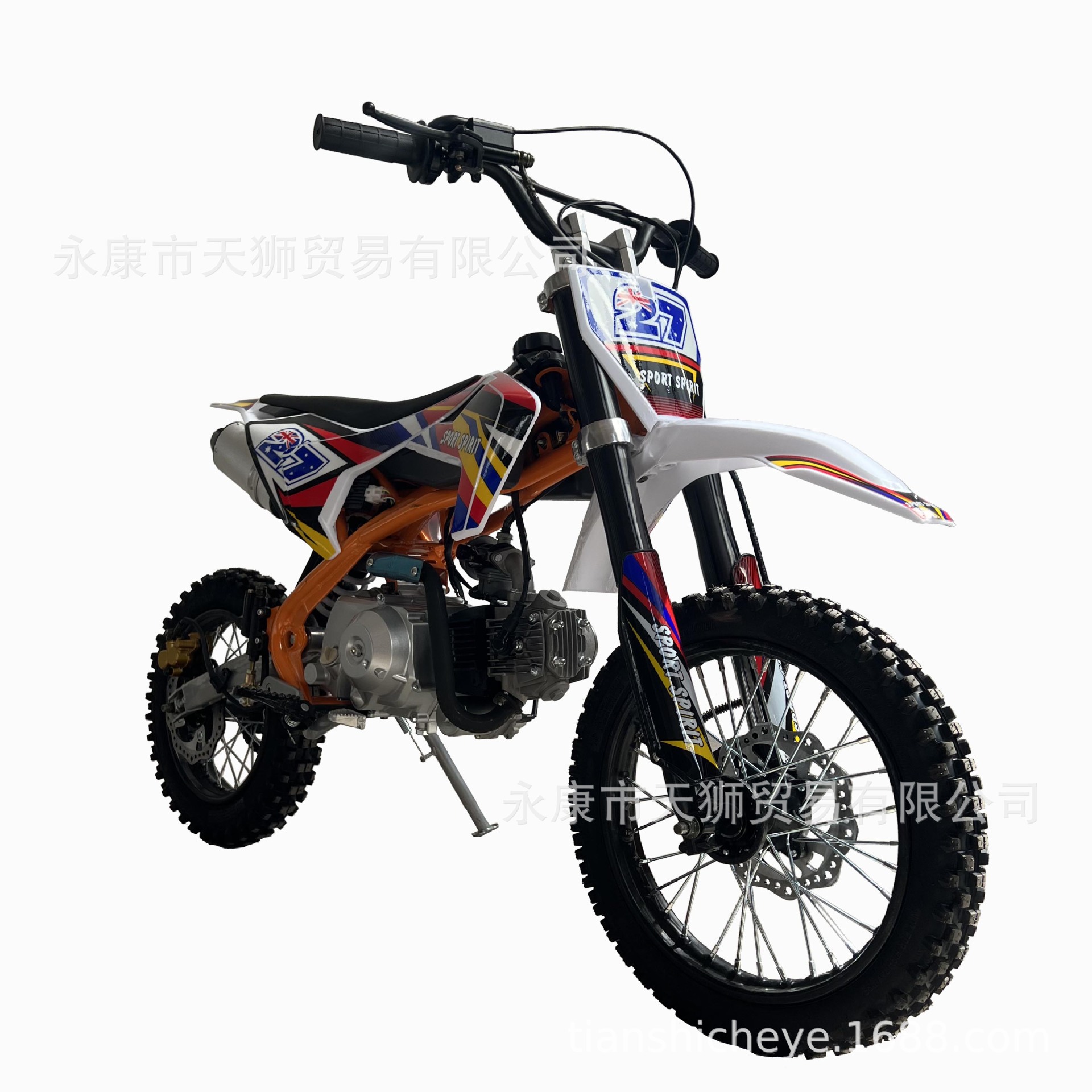 DIRTBIKE青年儿童110cc小高赛两轮越野车山地赛摩托车跨境源头