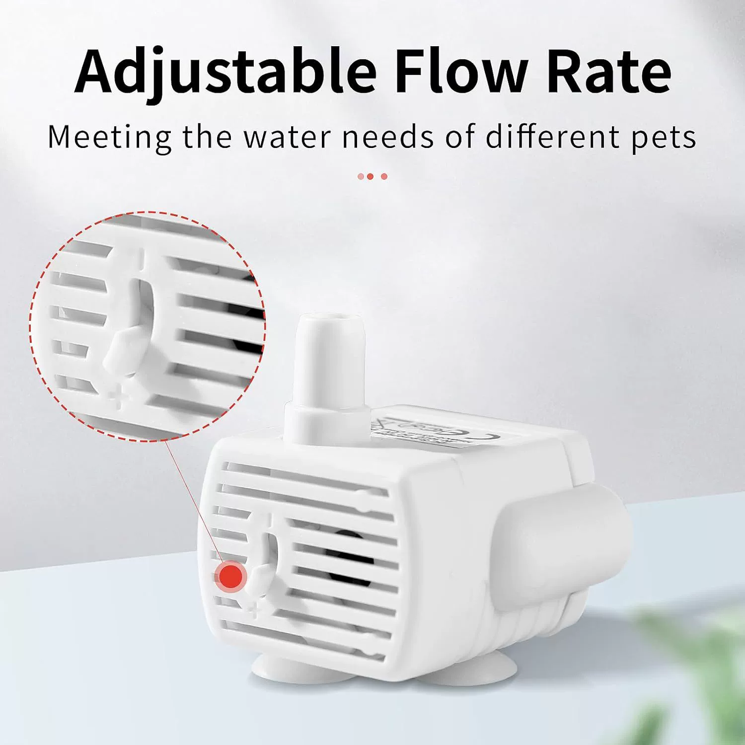 [宠物饮水机水泵防干烧5V1A直流抽水猫咪饮水器防咬线厂家潜水泵]