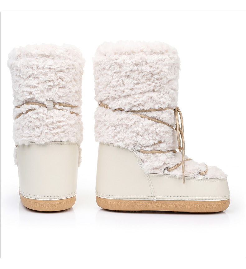 NOKOMETA 2025 Winter Space Boots Lamb Wool Moon Shoes Snow Boots Women_voghion.com