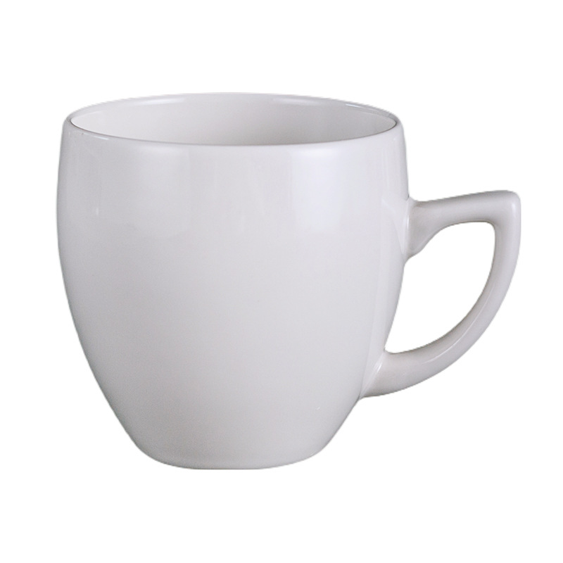 Transfronterizo de Amazon taza blanca taza de alto aspecto creativo Oficina taza de café pareja taza de agua Taza de cerámica
