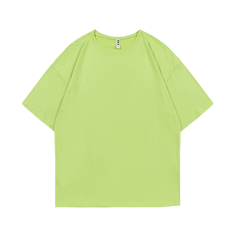 Marca de moda de algodón de manga corta camiseta de cuello redondo ropa de clase camisa cultural camisa publicitaria ropa de trabajo ropa de trabajo impresión personalizada patrón de logotipo