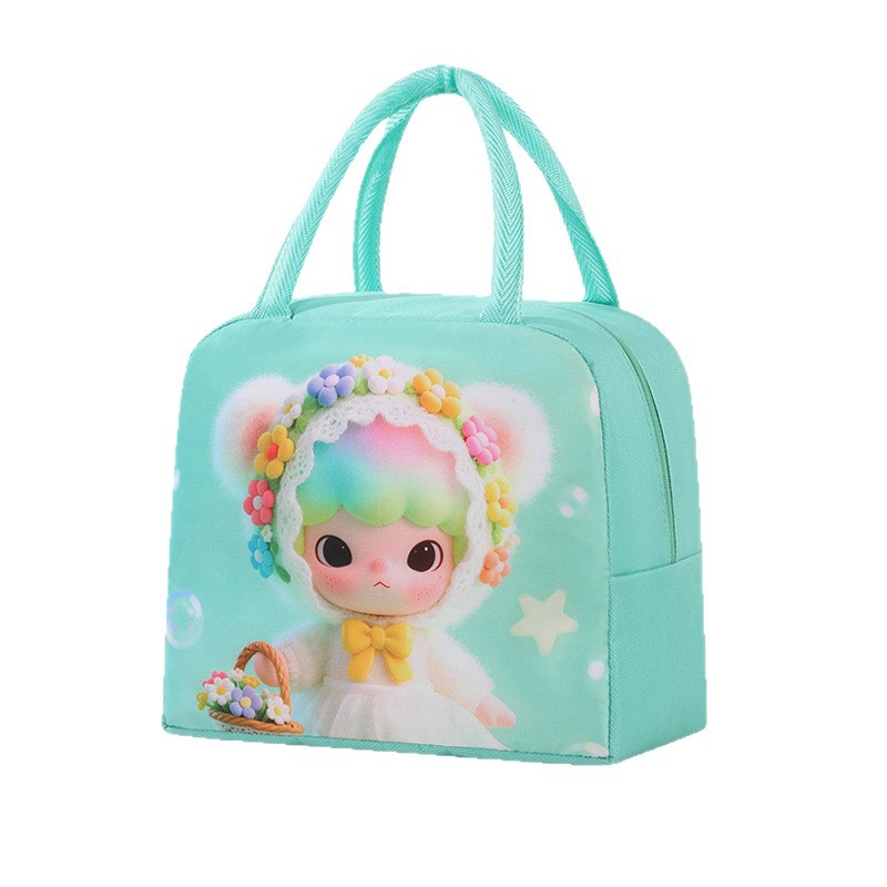 Nuevo paquete de almuerzo de dibujos animados para niños y estudiantes con bolsas de almuerzo de aislamiento térmico bolsas de almuerzo bolsas de almuerzo para trabajar bolsas de viaje a la escuela