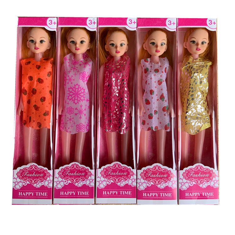 Comercio exterior transfronterizo solo embalaje independiente DIY Barbie muñeca caja de regalo Niña Juguete 1 yuan Premio puesto de empuje